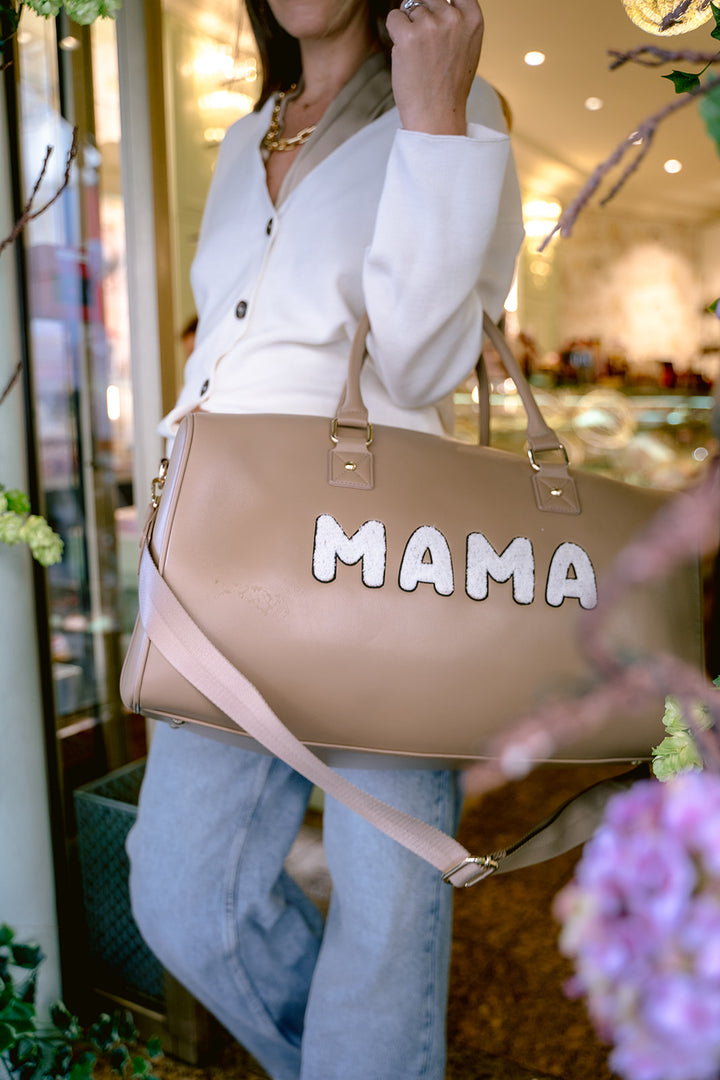The Mama Bag Luxury Vegan Leather Duffle + Free Packing Cubes